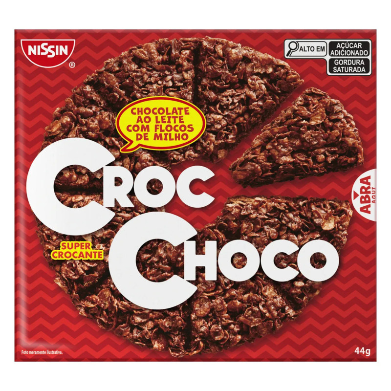 Chocolate Nissin Croc Choco 44gr Ao Leit