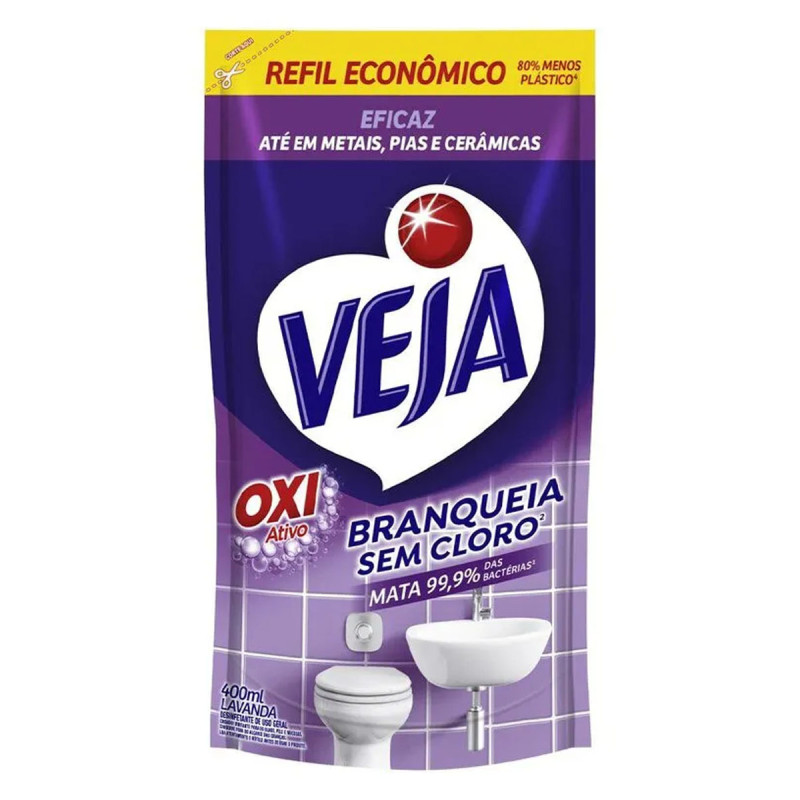 Veja Banheiro Antibacteriano Refil 400ml Veja Banheiro Antibacteriano Refil 400ml