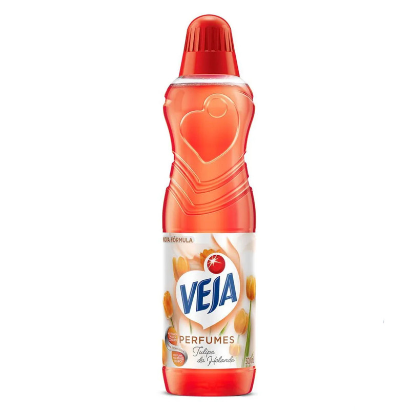 Limpador Perfumado Veja 500ml Tulipa da Limpador Perfumado Veja 500ml Tulipa da