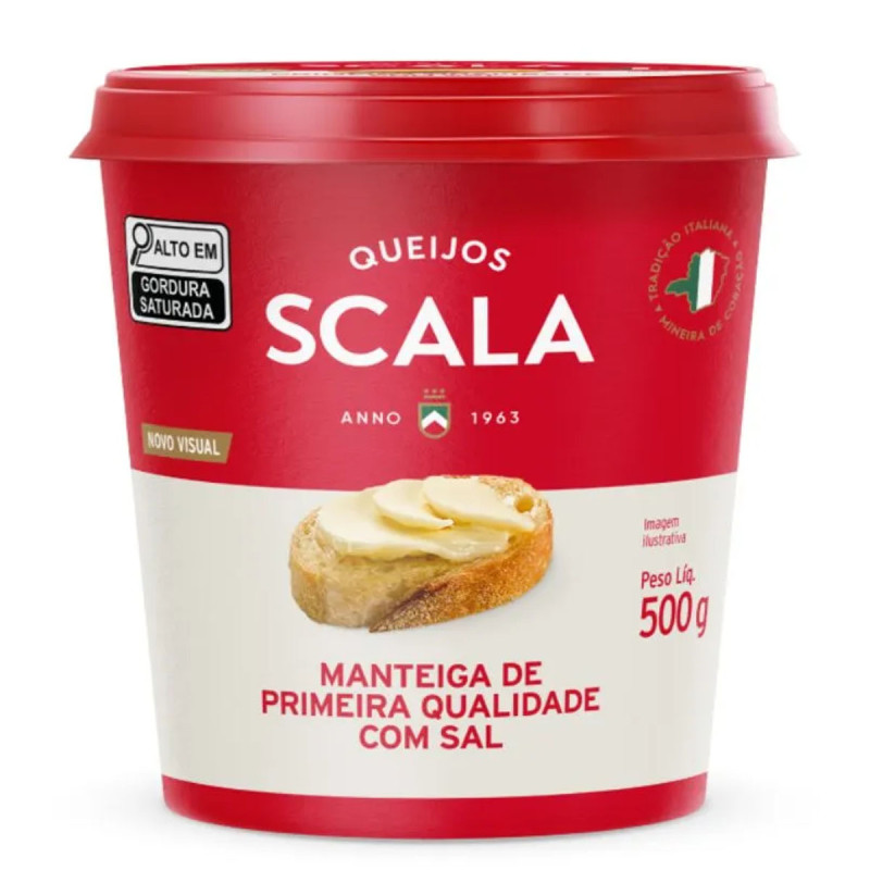 Manteiga Scala 500gr com Sal
