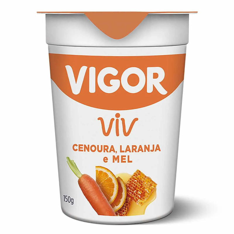 Iogurte Natural Vigor Viv 150gr Laranja,
