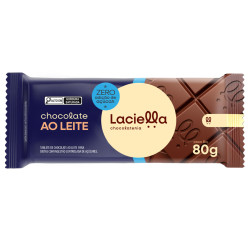 Chocolate Laciella Ao Leite 80gr Zero Aç