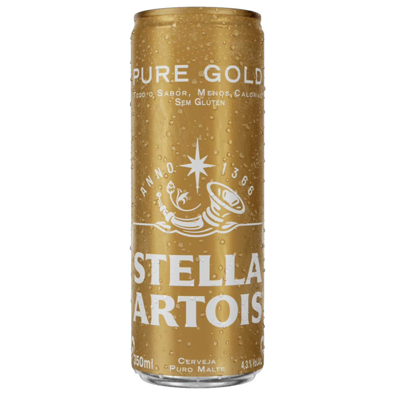 Cerveja Lata 350Ml Stella Artois Pure Go