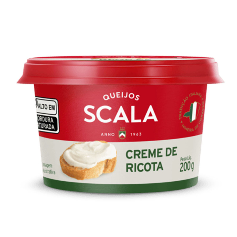 Creme Ricota Scala 200gr Tradicional