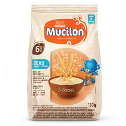 Mucilon Nestle Sache 180gr 5 Cereais Zer