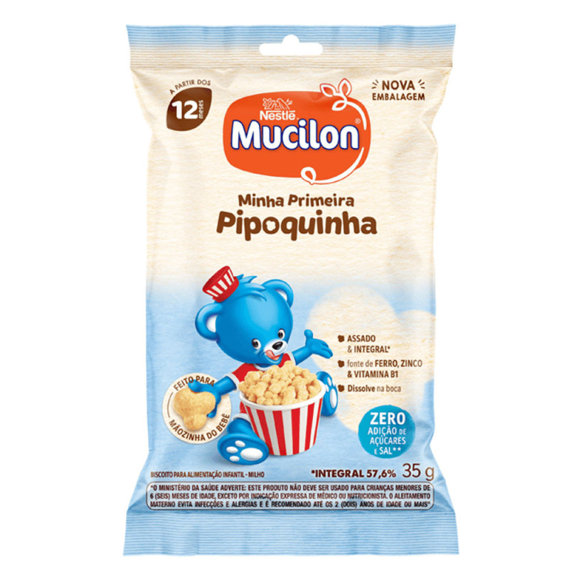 Snack Mucilon Nestle 35gr Pipoquinha