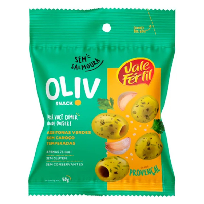 Snack Azeitona Vale Fertil Verde Sem Car