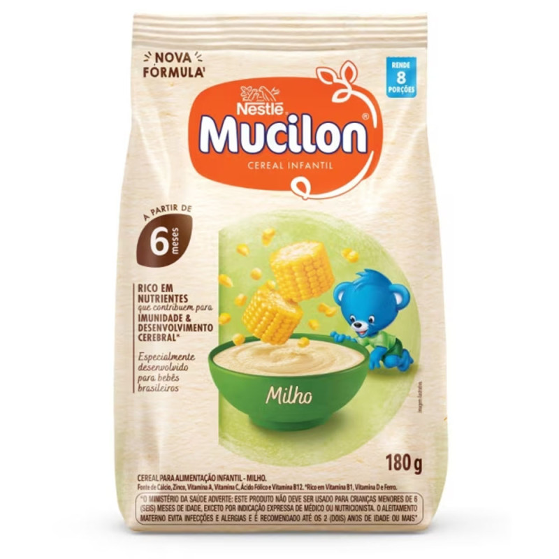 Mucilon Nestle Sache 180gr Milho