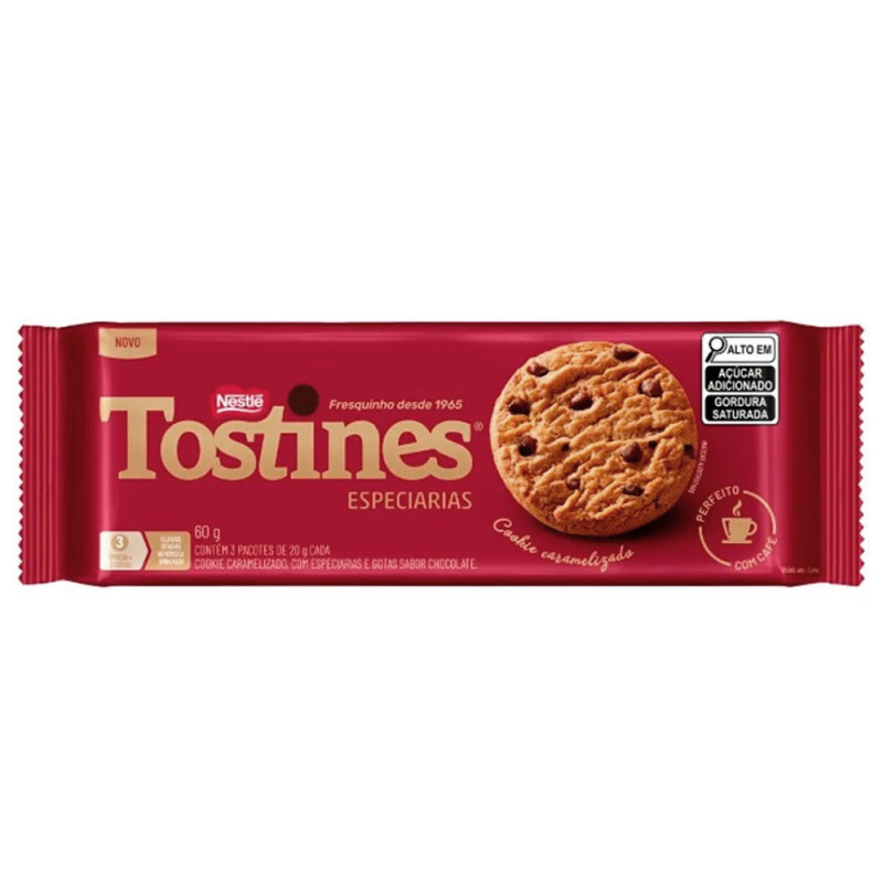 Biscoito Cookies Tostines 60gr Especiari