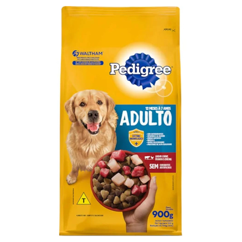 Ração Pedigree 900gr Adulto Carne Frango