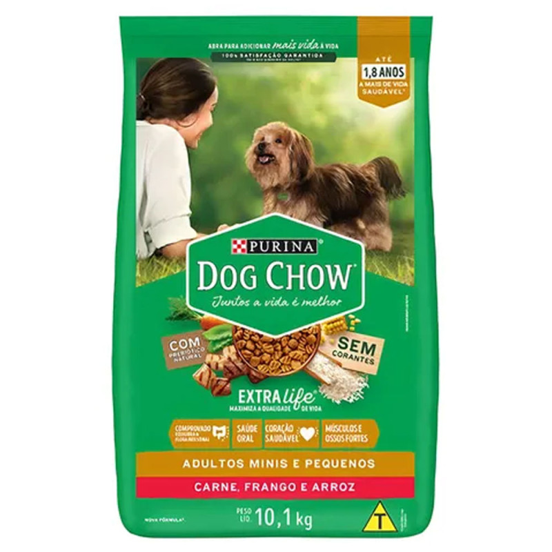 Ração Dog Chow Ad 10,1kg Carne/Fgo/Ar Ra