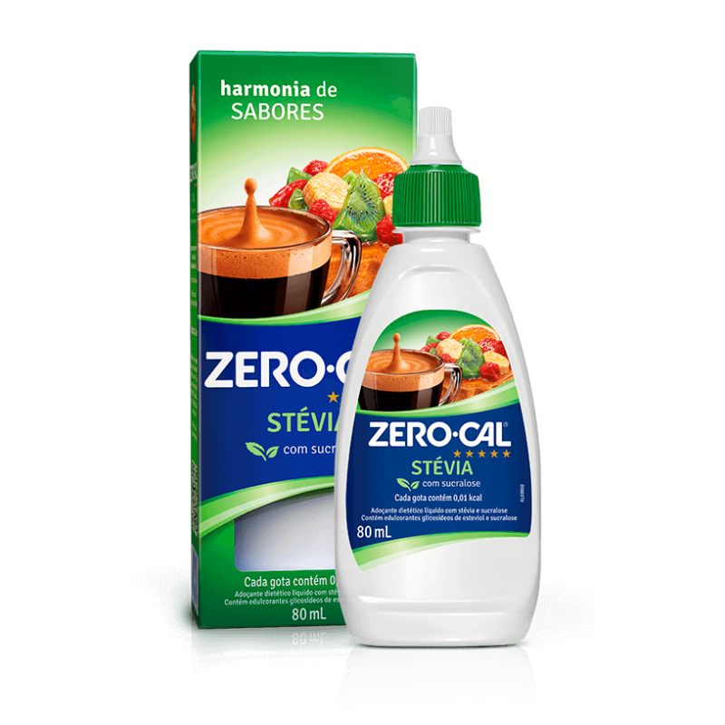 Adoçante Liquido Zero Cal C/Stevia 80ML