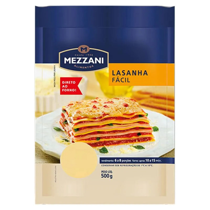 Massa Lasanha Mezzani 500gr