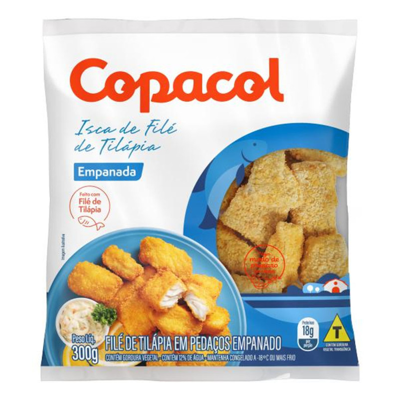 Isca de Filé Tilápia Copacol 300gr