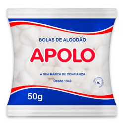 Algodão Bola Apolo Saco 50 Gr