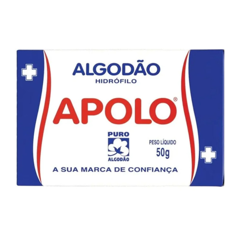 Algodao Hidrofilo Apolo Caixa 50 Gr