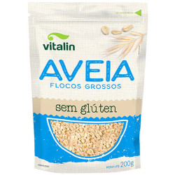 Aveia Vitalin Sem Gluten 200gr Flocos Gr