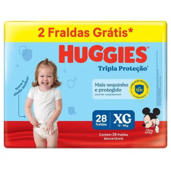 Fralda Huggies Tripla Meguinha Tamanho X