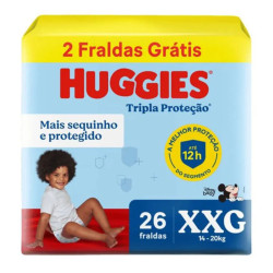 Fralda Huggies Tripla Meguinha Tamanho X