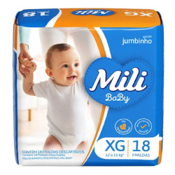 Fralda Mili Baby Pacote Jumbinho C/18Un 