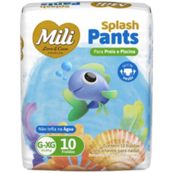 Fralda Mili Splash Pants com 10un G/XG