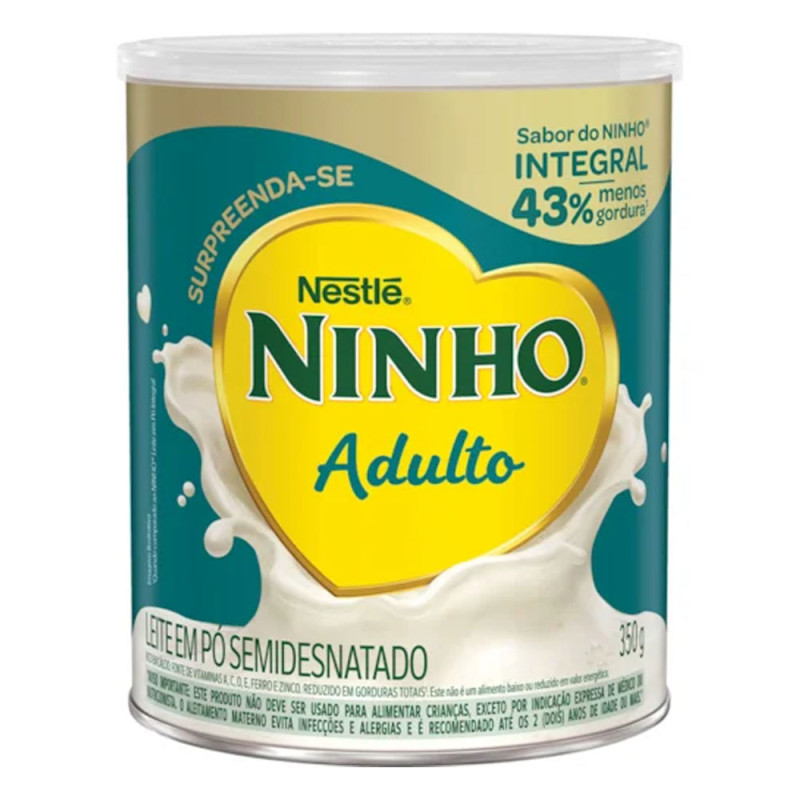 Leite Pó Ninho Adulto Lata 350gr Semi De