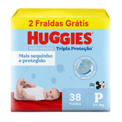 Fralda Huggies Tripla Meguinha Tamanho P