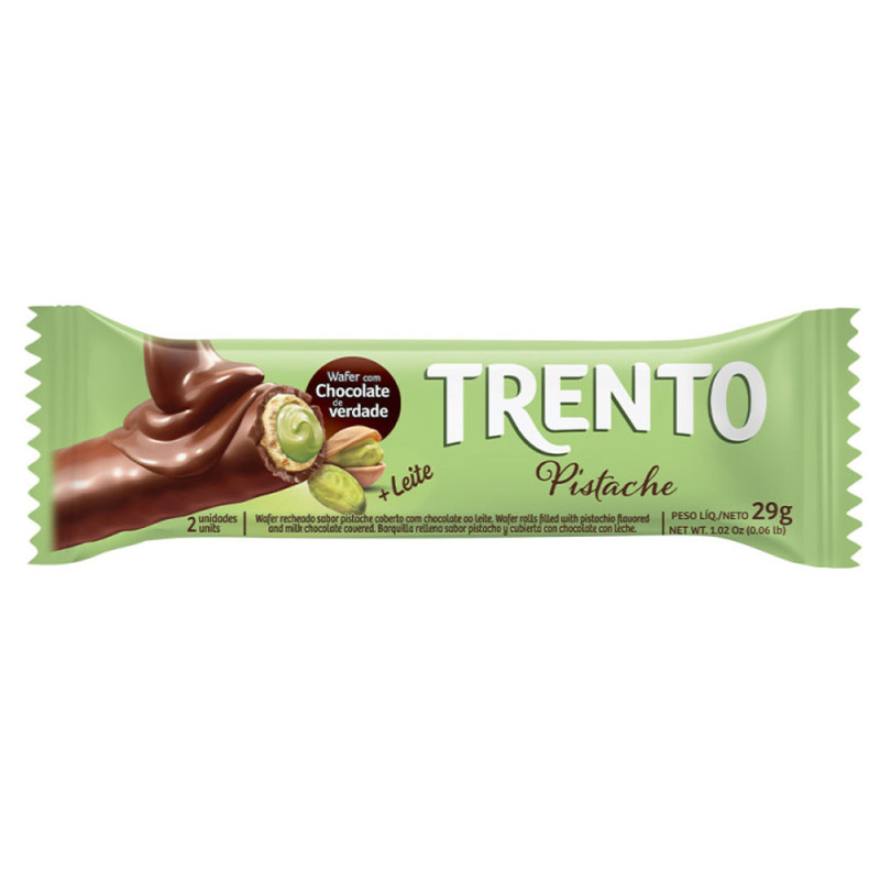 Chocolate Wafer Trento 29Gr Pistache