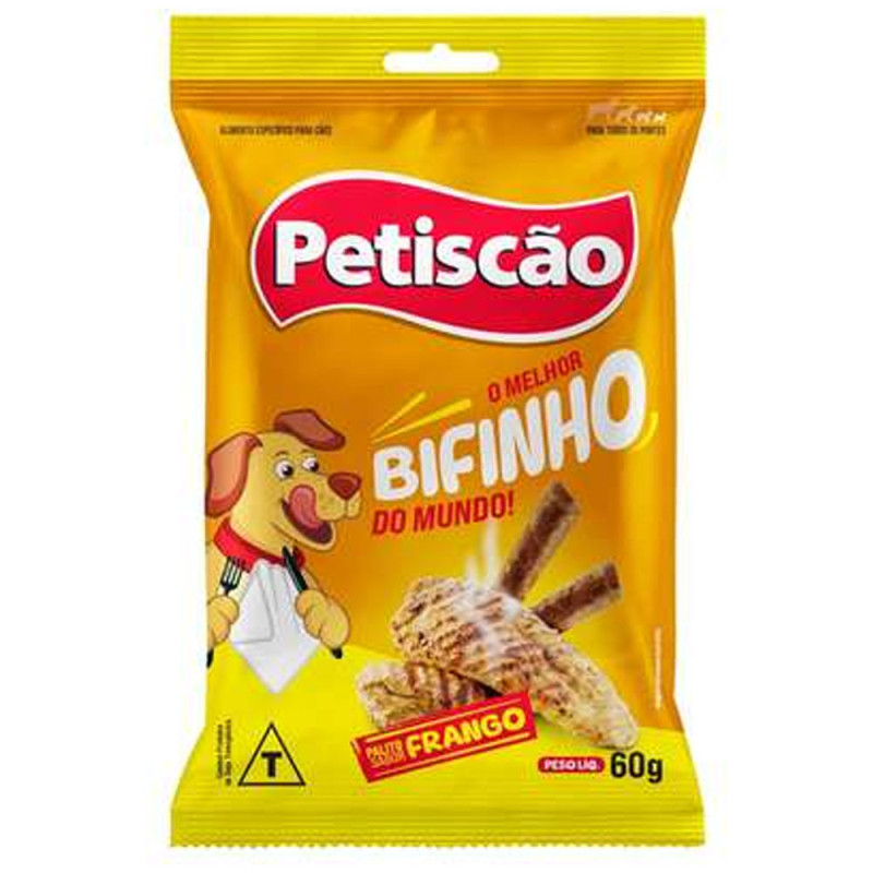 Alimento Para Caes Petiscao 60 Gr Palito