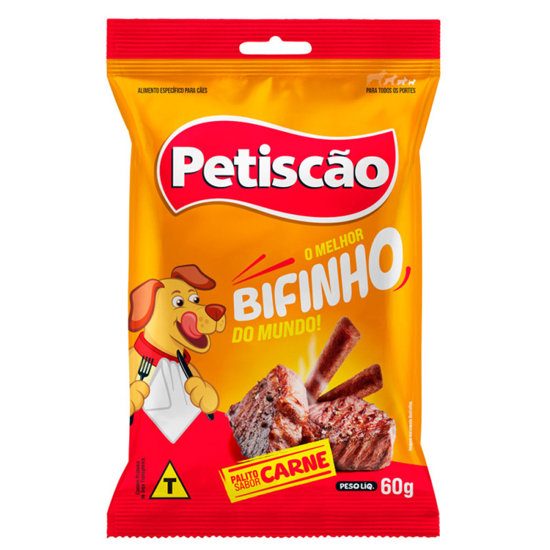 Alimento Para Caes Petiscao 60 Gr Palito