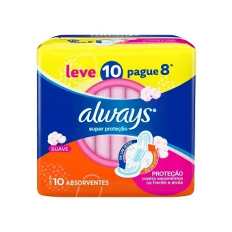 Absorvente Always Noturno LV10 PG8 Com A