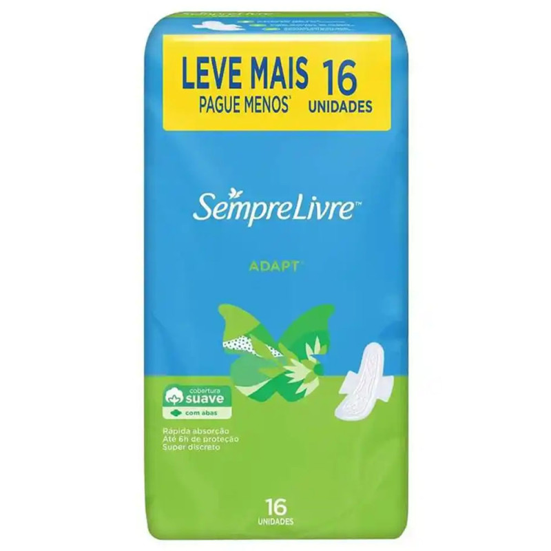 Absorvente Sempre livre Adapt Plus Com 1