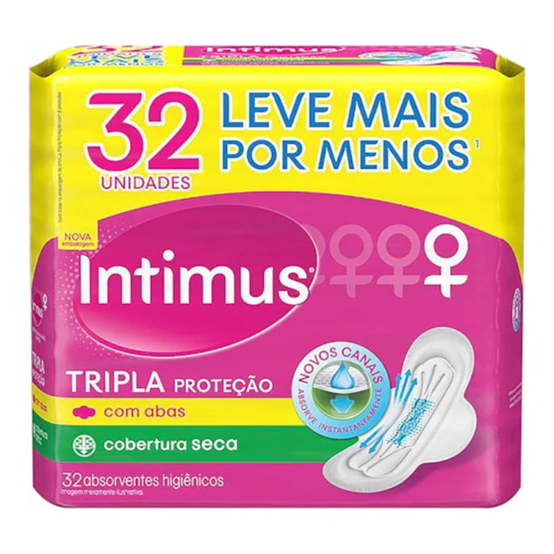 Absorvente Intimus Tripla Proteção C/32u