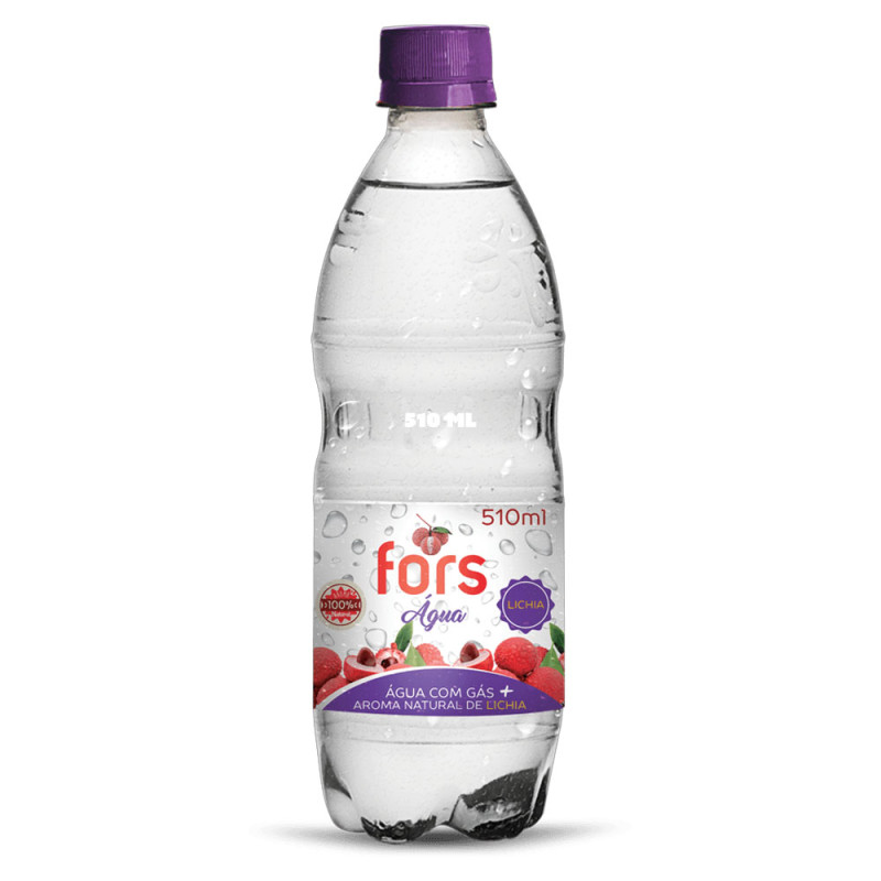 Agua Saborizada Fors Com Gás Lichia 510M