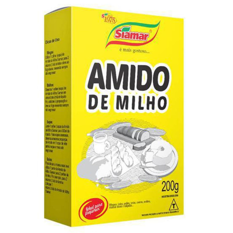 Amido Milho Siamar Caixa 200 GR