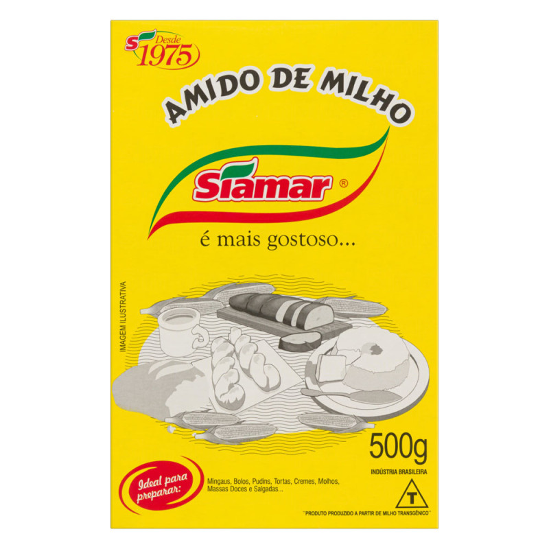 Amido Milho Siamar caixa 500gr