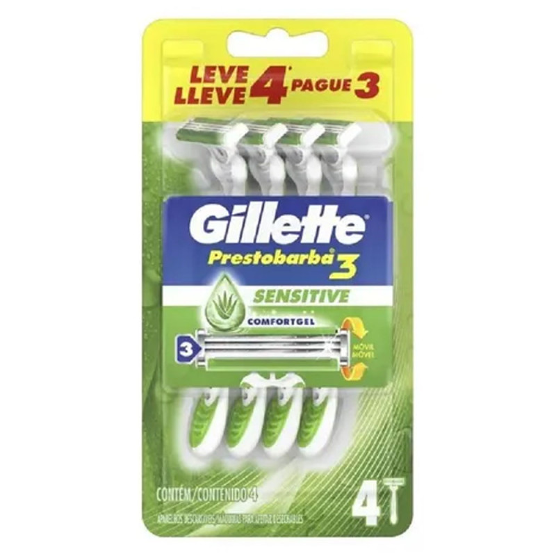 Aparelho De Barbear Presto 3 LV4 Pague 3