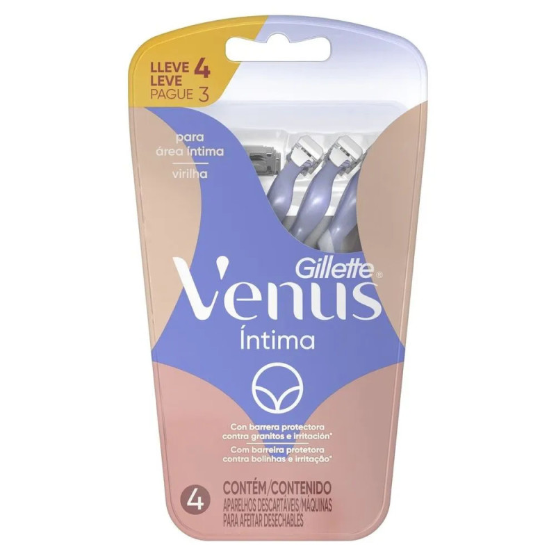 Aparelho De Barbear Venus 3 Com 2UN Inti
