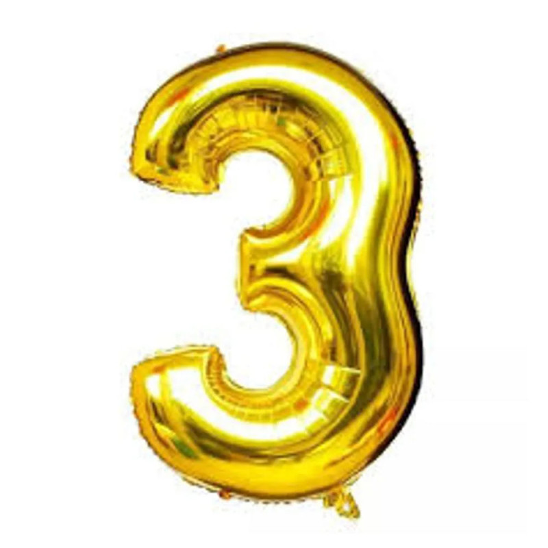 Balão Metalizado Doce Festa 40cm Ouro N3