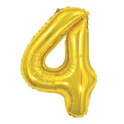 Balão Metalizado Doce Festa 40cm Ouro N4