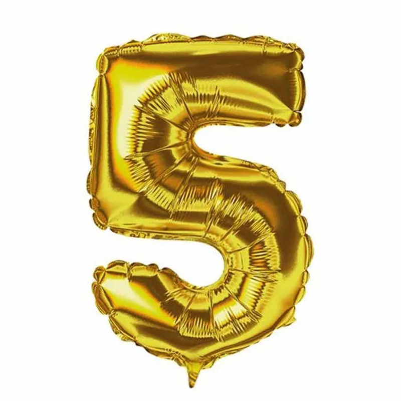 Balão Metalizado Doce Festa 40cm Ouro N5