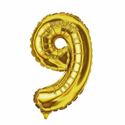Balão Metalizado Doce Festa 40cm Ouro N9