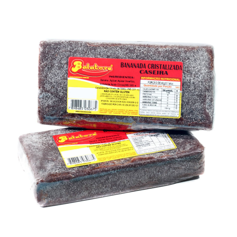 Bananada Cristal Balatore 360gr Picado