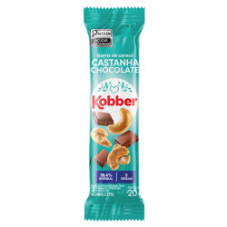 Barra de Cereais Kobber 20g Castanha e C