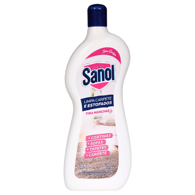 Limpa Carpete e Estofados Sanol 500ML