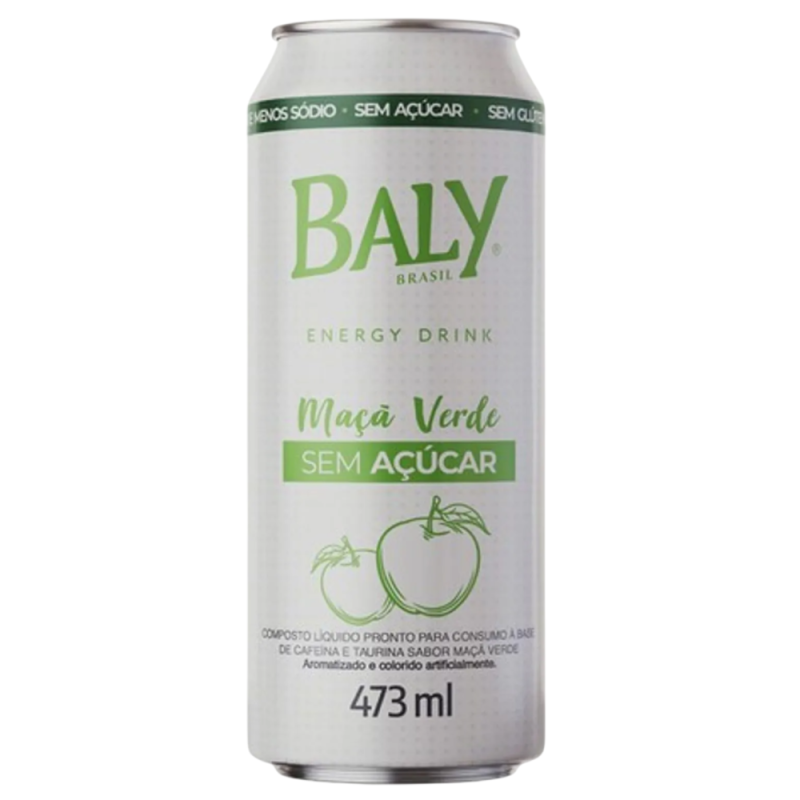 Energético Baly La 473ml Sem Açúcar Maçã