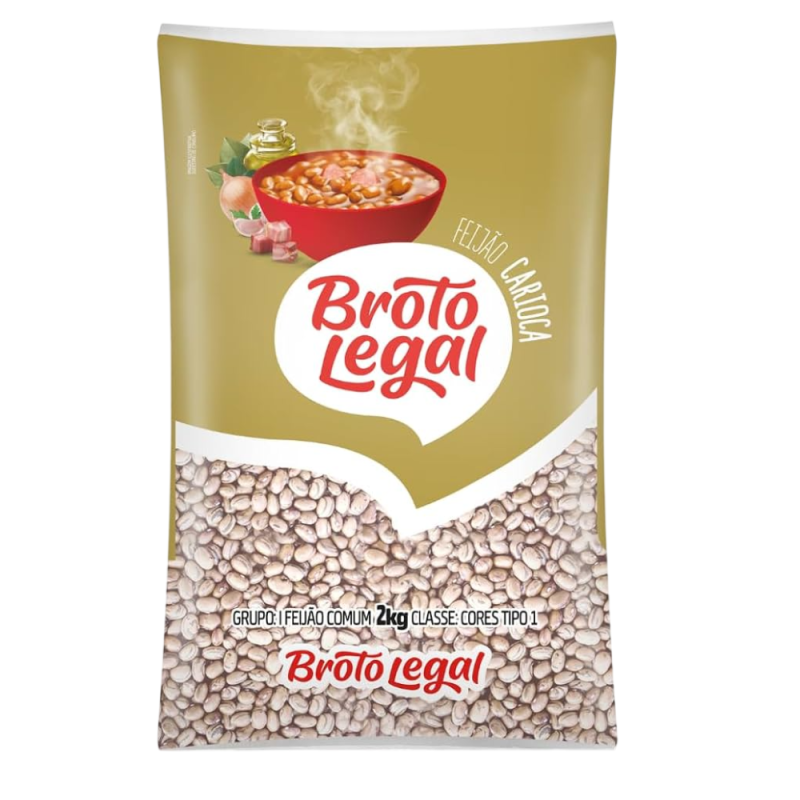 Feijão Broto Legal Carioca 2 kg
