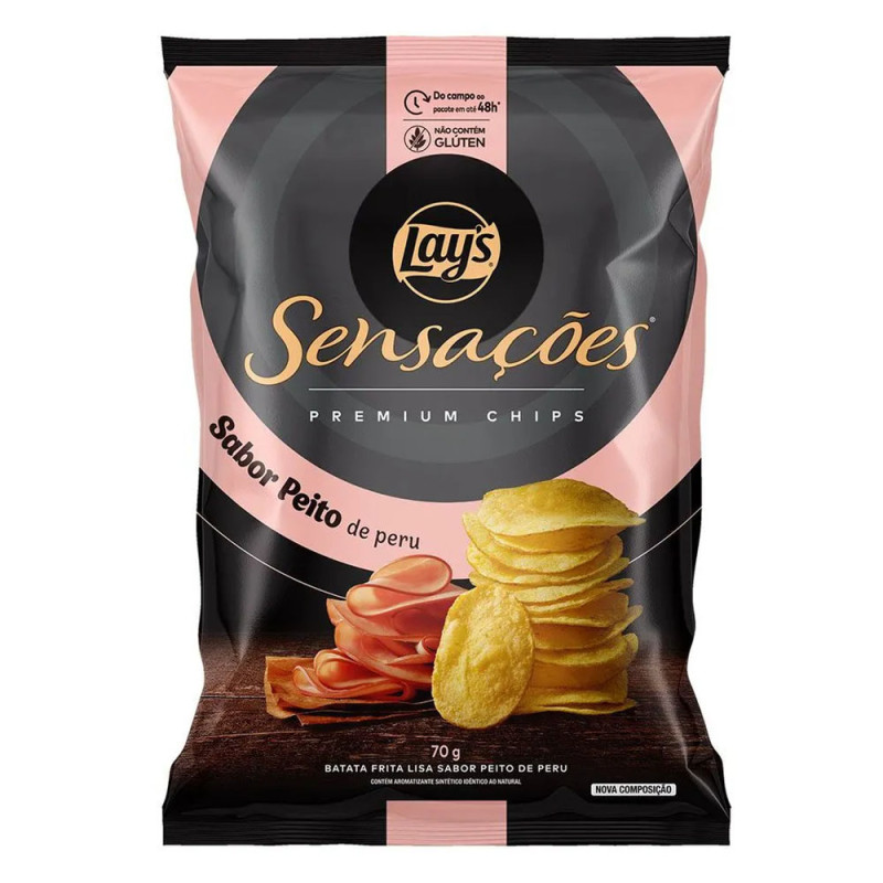 Batata Sensações 70g Sabor Peito de Peru