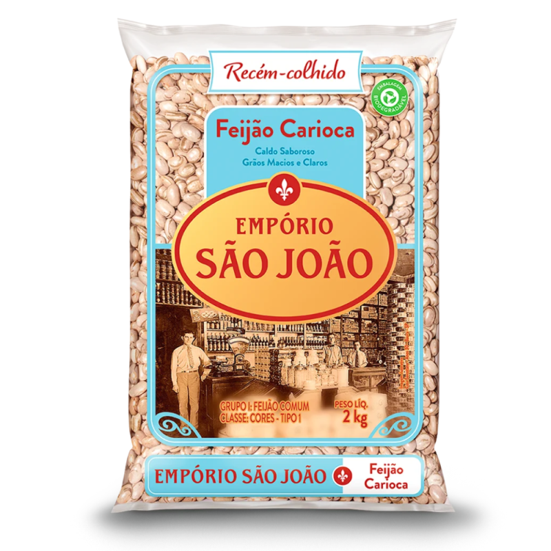 Feijão Emporio São João Carioca 2kg