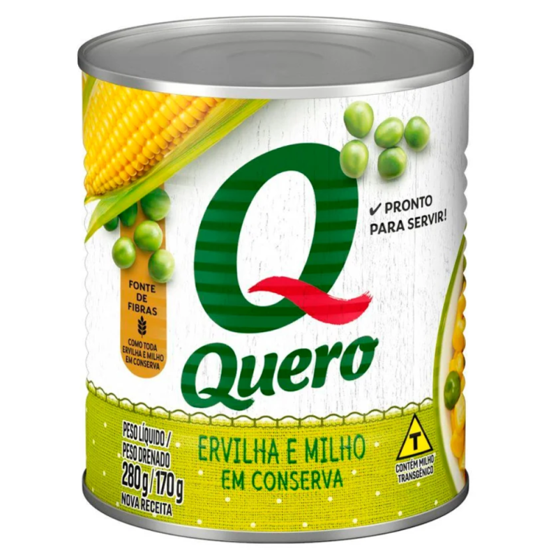 Ervilha e Milho Quero Lata 170g